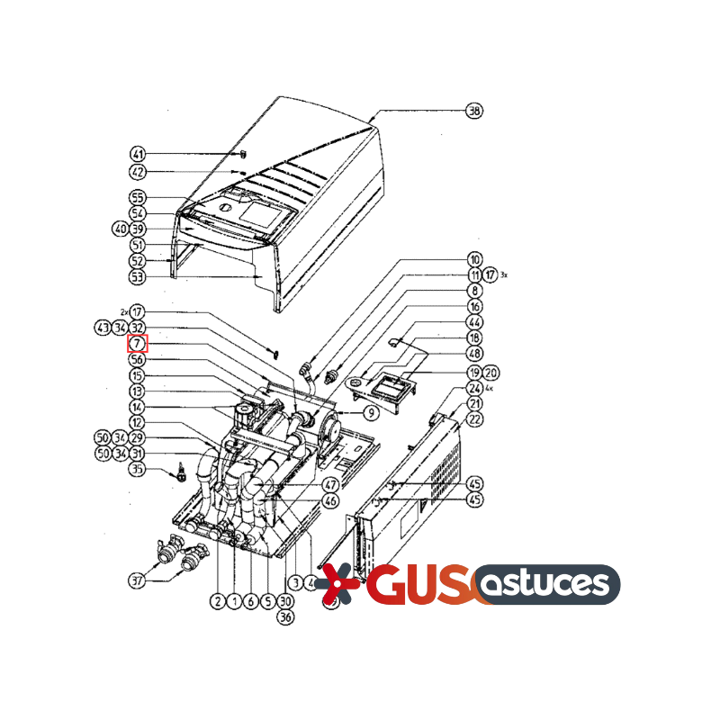 Résistance électrique 301707P Daikin