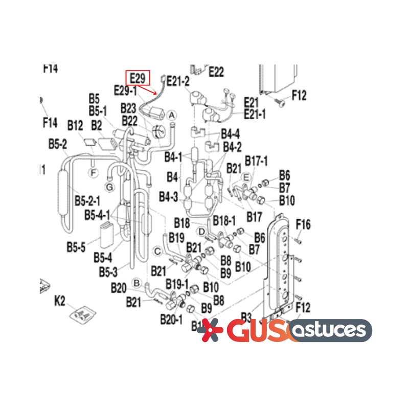 Bobine vanne 4 voies 1674372 Daikin