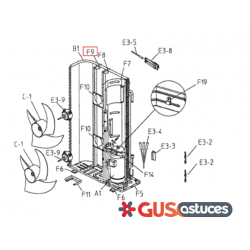 Support moteur de ventilation 151097J Daikin