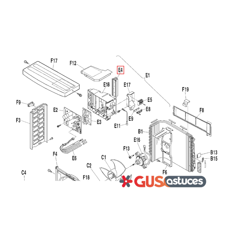 Dissipateur de chaleur 6015081 Daikin