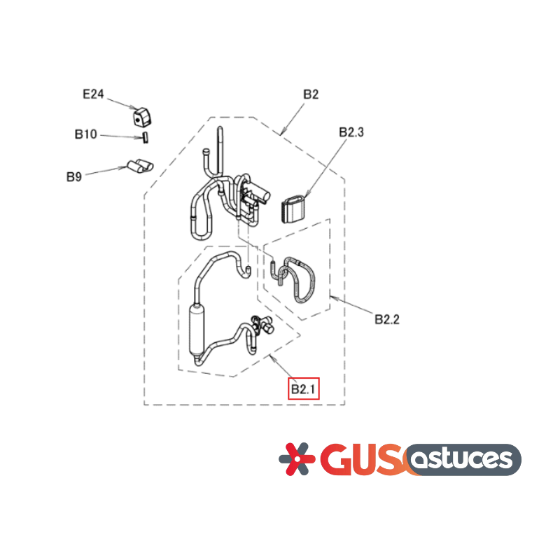 Soupape d'arrêt gaz 5039996 Daikin