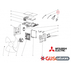 Sonde de décharge T7WE71202 Mitsubishi