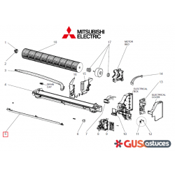 Volet horizontal E22N87040 Mitsubishi