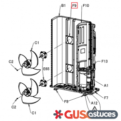 Support moteur 5015815 Daikin