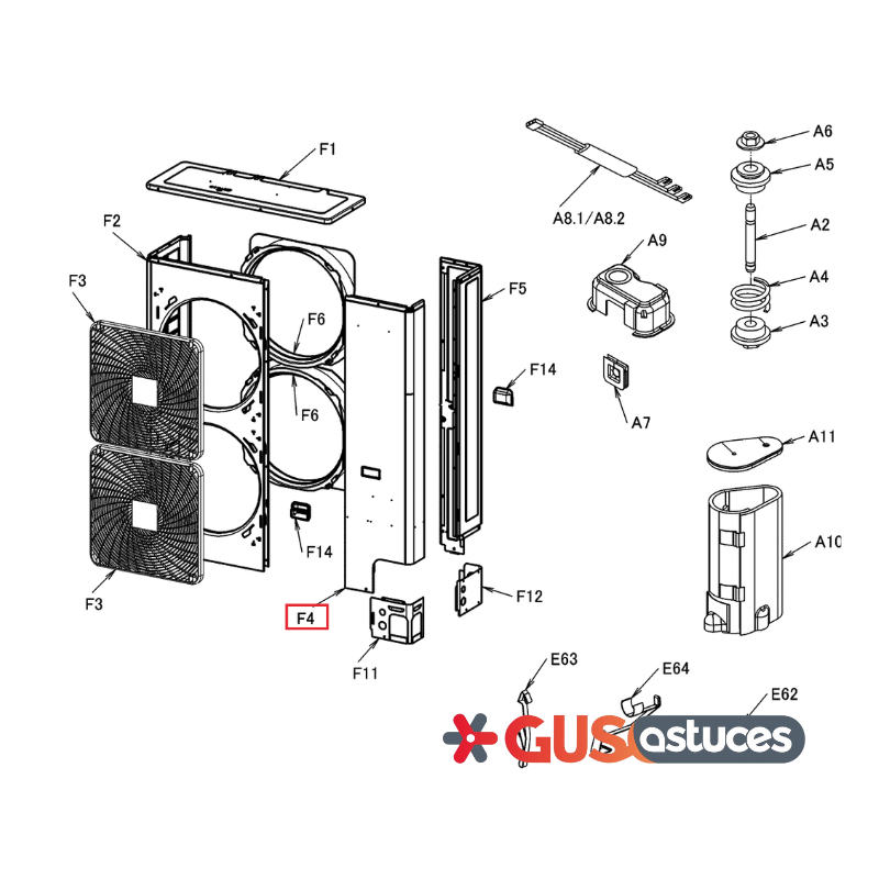 Tôle avant 5015814 Daikin