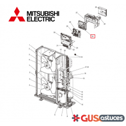 Carte de puissance S70E45313 Mitsubishi