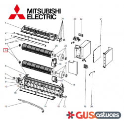 Palier de turbine M21L4V504 Mitsubishi