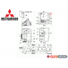 Platine PCB505A044ZG Mitsubishi Heavy