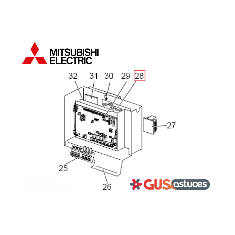 Carte d'alimentation S700B6313 Mitsubishi