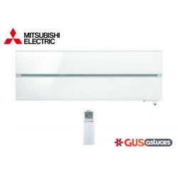 Climatiseur mural design de luxe MUZ-LN + MSZ-LN blanc perle Mitsubishi