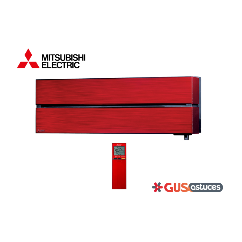 Climatiseur mural design de luxe MSZ-LN rouge Mitsubishi