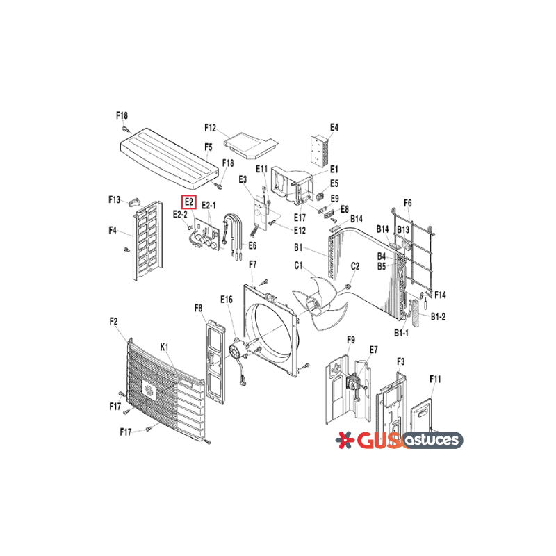 Platine de contrôle 1477735 Daikin