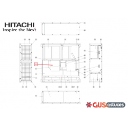 Turbine de ventilation L E01846 Hitachi