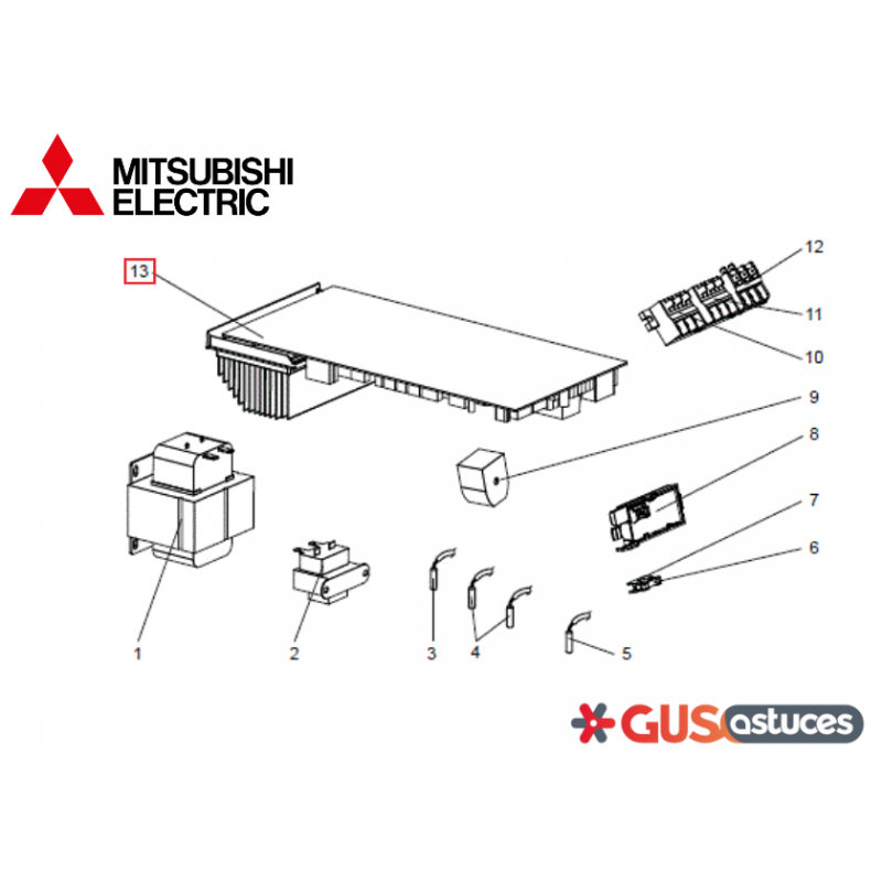 Platine Inverter E22N68451 Mitsubishi