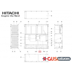 Moteur E01974 Hitachi