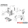 Sortie des condensats HWRAC25YH4A50 Hitachi