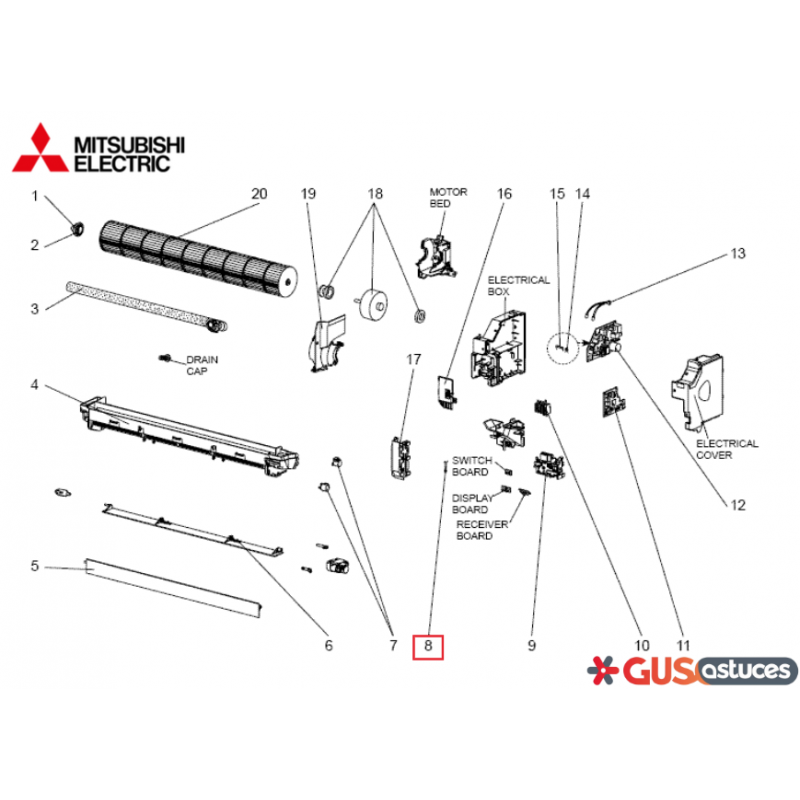 Fusible E2242J382 Mitsubishi