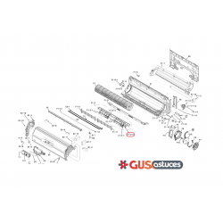 Volet de soufflage avec axe 5016543 Daikin