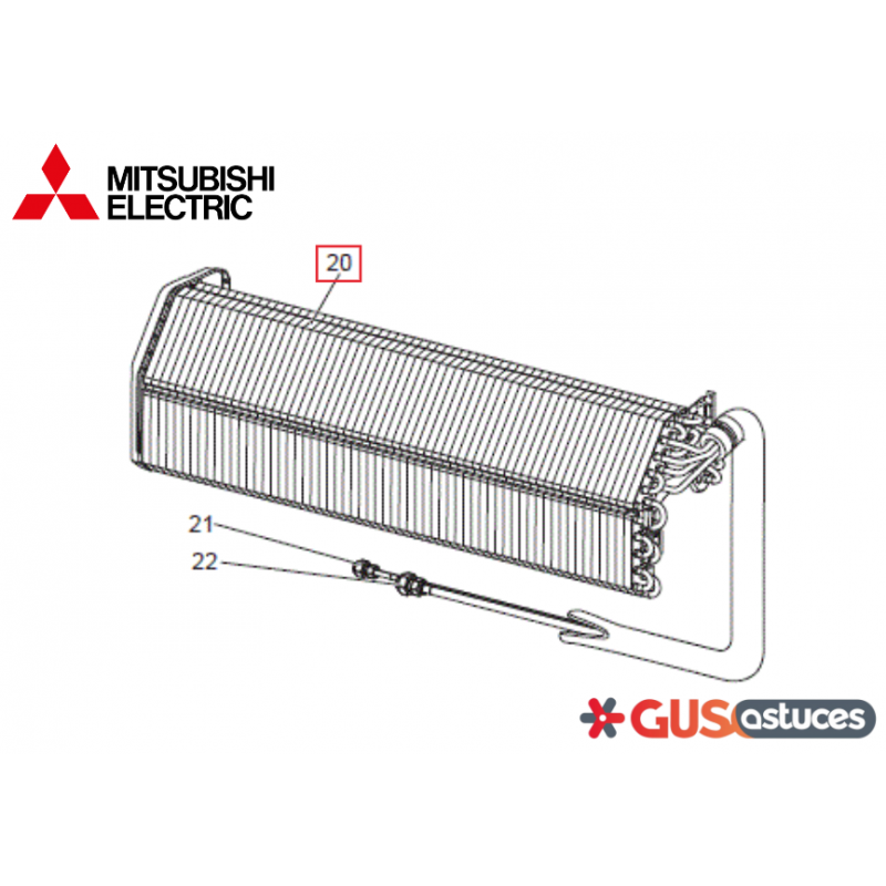 Échangeur E22F95620 Mitsubishi