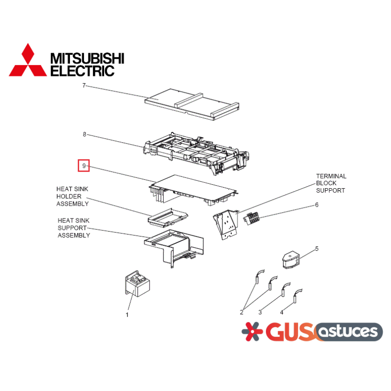 Platine Inverter E2247H451 Mitsubishi