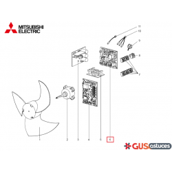 Platine filtre M219T5424 Mitsubishi