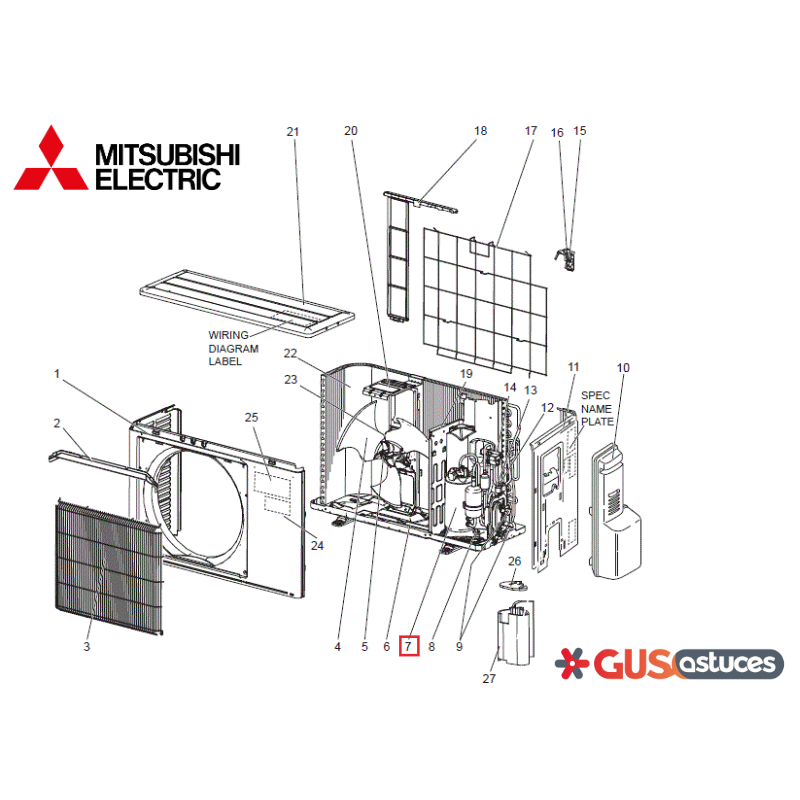 Compresseur E22R81900 Mitsubishi