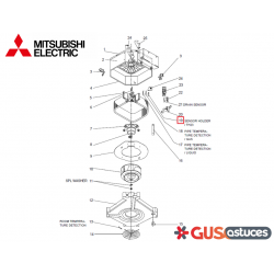 Sonde gaz E27154309 Mitsubishi