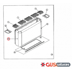 Tôle côté gauche 301017P Daikin