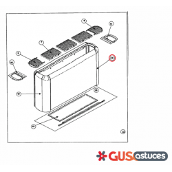 Tôle côté droit 301018P Daikin